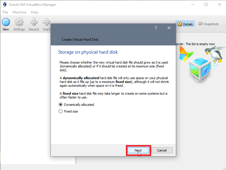 Virtual Machine Hard Disk Storage